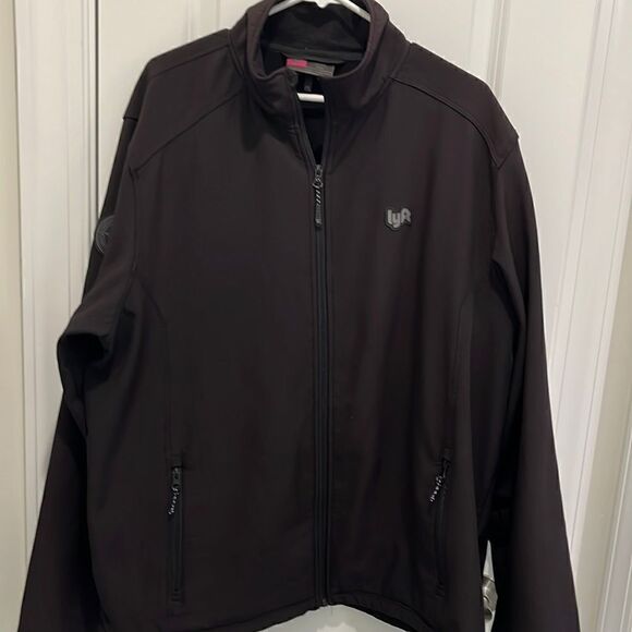 LYFT 1K Original Big man’s Mens Black Performance Zipper Driver Jacket Coat 2XL - Picture 1 of 5